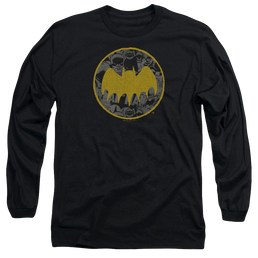 DC Batman Vintage Symbol Collage - Men's Long Sleeve T-Shirt Men's Long Sleeve T-Shirt Batman   