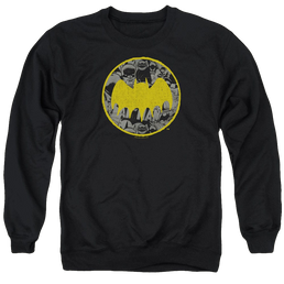 DC Batman Vintage Symbol Collage - Men's Crewneck Sweatshirt Men's Crewneck Sweatshirt Batman   