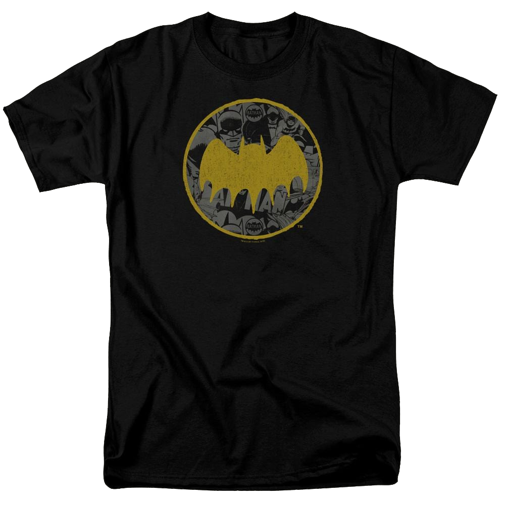 Batman Vintage Symbol Collage - Men's Regular Fit T-Shirt Men's Regular Fit T-Shirt Batman   