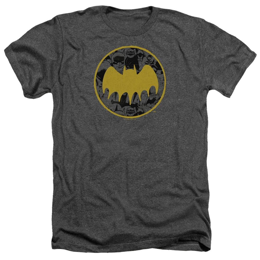 Batman Vintage Symbol Collage - Men's Heather T-Shirt Men's Heather T-Shirt Batman   