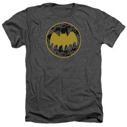 Batman Vintage Symbol Collage - Men's Heather T-Shirt Men's Heather T-Shirt Batman   