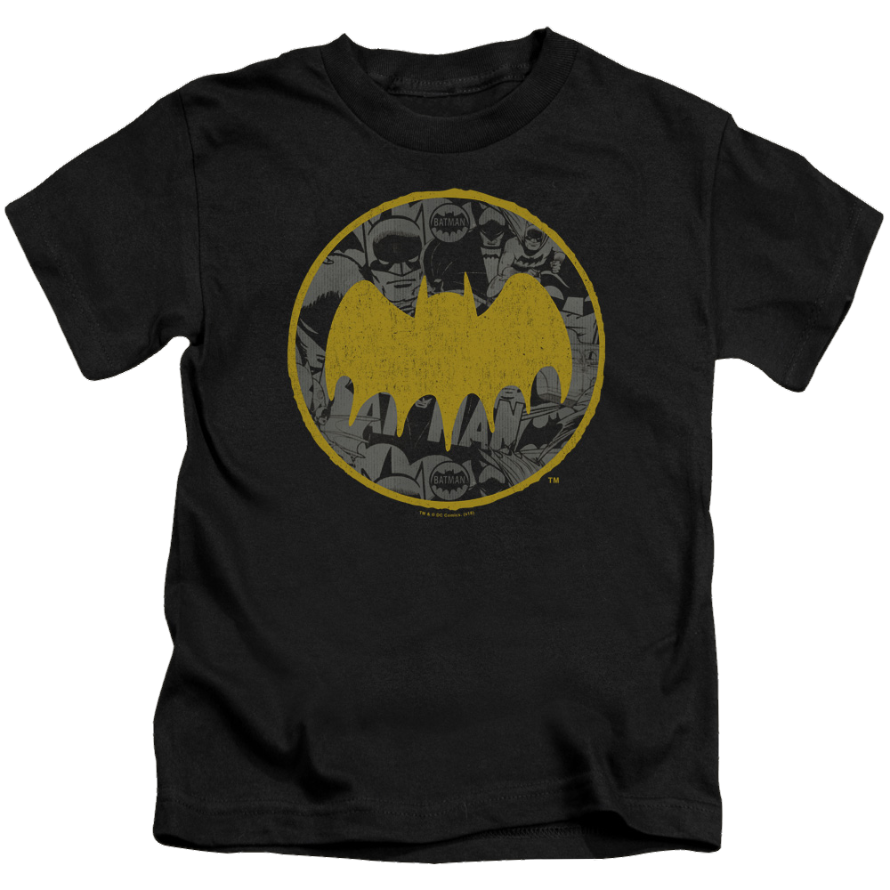 DC Batman Vintage Symbol Collage - Kid's T-Shirt Kid's T-Shirt (Ages 4-7) Batman   