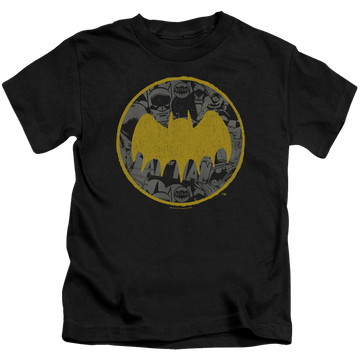 DC Batman Vintage Symbol Collage - Kid's T-Shirt Kid's T-Shirt (Ages 4-7) Batman   