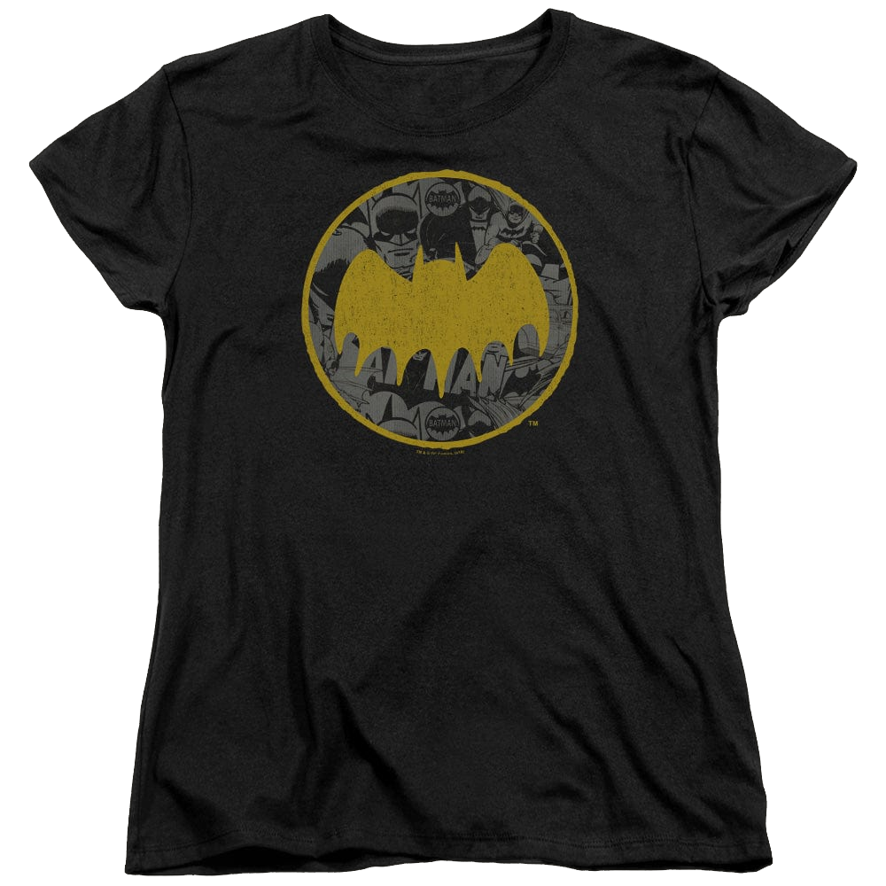 DC Batman Vintage Symbol Collage - Women's T-Shirt Women's T-Shirt Batman   