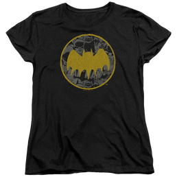DC Batman Vintage Symbol Collage - Women's T-Shirt Women's T-Shirt Batman   