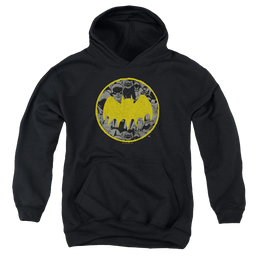 DC Batman Vintage Symbol Collage - Youth Hoodie Youth Hoodie (Ages 8-12) Batman   