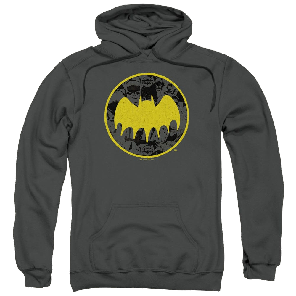DC Batman Vintage Symbol Collage - Pullover Hoodie Pullover Hoodie Batman   