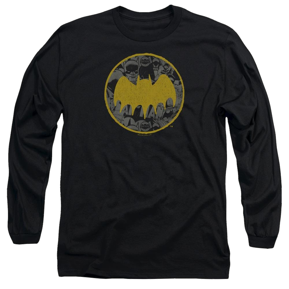 Batman Vintage Symbol Collage - Men's Long Sleeve T-Shirt Men's Long Sleeve T-Shirt Batman   