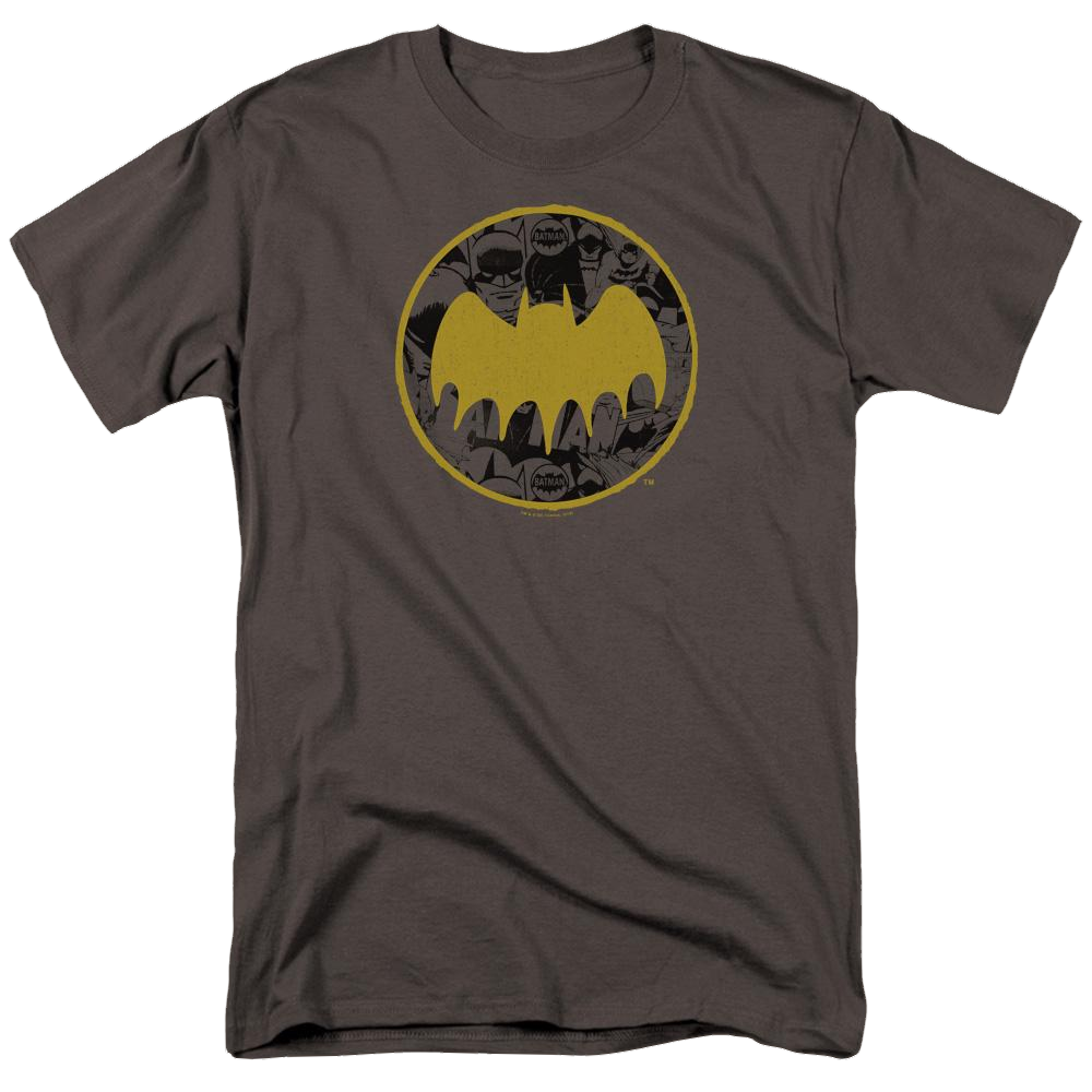 Dc Batman Vintage Symbol Collage - Men's Regular Fit T-Shirt Men's Regular Fit T-Shirt Batman   