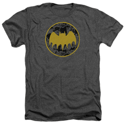 DC Batman Vintage Symbol Collage - Men's Heather T-Shirt Men's Heather T-Shirt Batman   