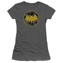 DC Batman Vintage Symbol Collage - Juniors T-Shirt Juniors T-Shirt Batman   