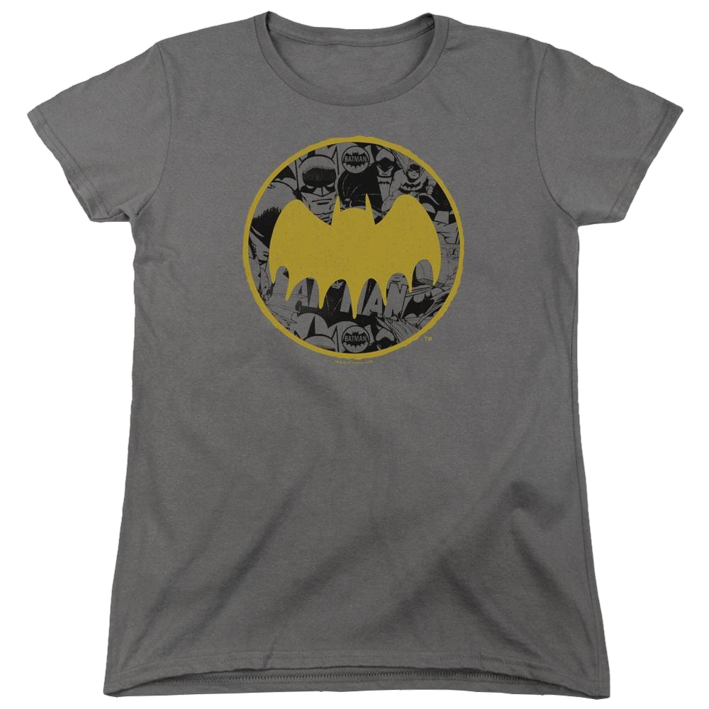Batman Vintage Symbol Collage - Women's T-Shirt Women's T-Shirt Batman   