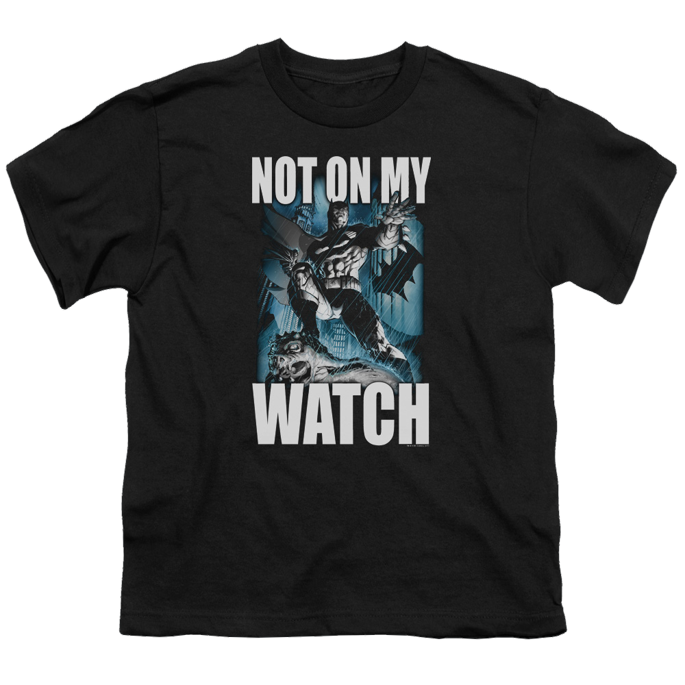 DC Batman Not On My Watch - Youth T-Shirt Youth T-Shirt (Ages 8-12) Batman   