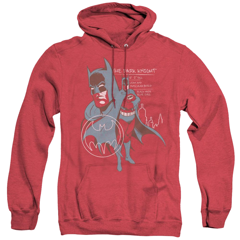 Dc Batman Lean And Muscular - Heather Pullover Hoodie Heather Pullover Hoodie Batman   