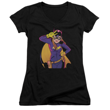 Batman Batgirl Moves - Juniors V-Neck T-Shirt Juniors V-Neck T-Shirt Batman   