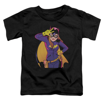 Black toddler t-shirt with Batman Batgirl Moves graphic