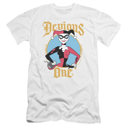 Batman Devious One - Men's Premium Slim Fit T-Shirt Men's Premium Slim Fit T-Shirt Harley Quinn   