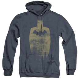 Dc Batman Gold Silhouette - Heather Pullover Hoodie Heather Pullover Hoodie Batman   