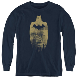 Dc Batman Gold Silhouette - Youth Long Sleeve T-Shirt Youth Long Sleeve T-Shirt Batman   