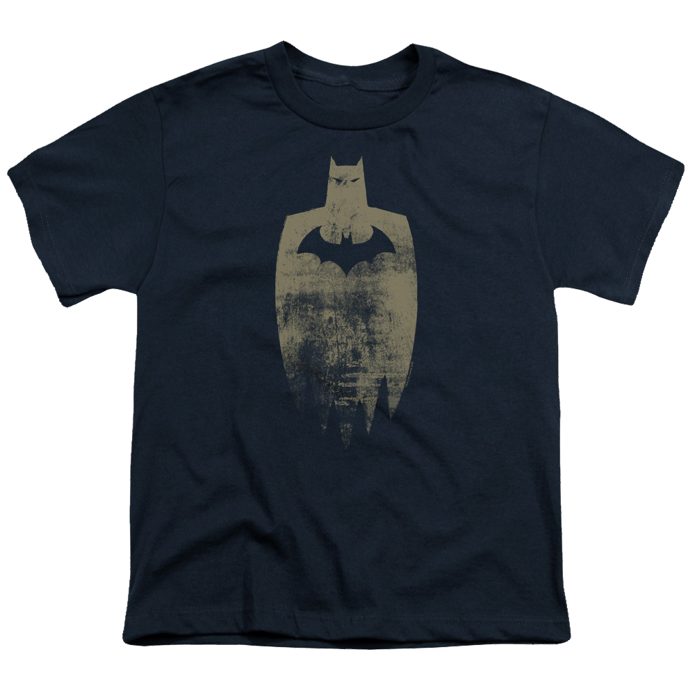DC Batman Gold Silhouette - Youth T-Shirt Youth T-Shirt (Ages 8-12) Batman   