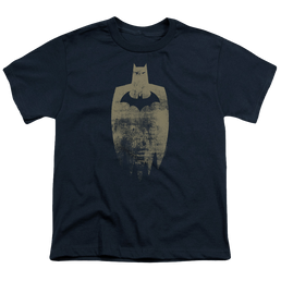 DC Batman Gold Silhouette - Youth T-Shirt Youth T-Shirt (Ages 8-12) Batman   