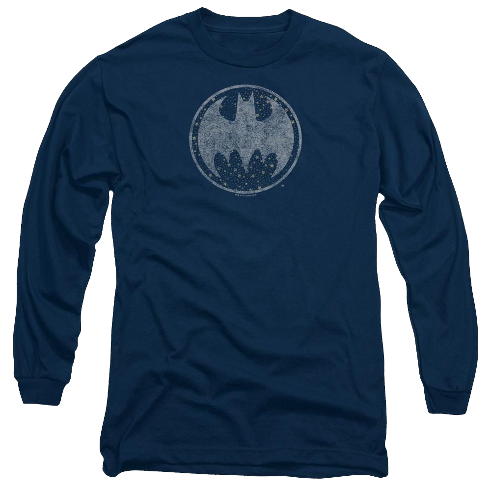 Batman Starry Night Shield - Men's Long Sleeve T-Shirt Men's Long Sleeve T-Shirt Batman   