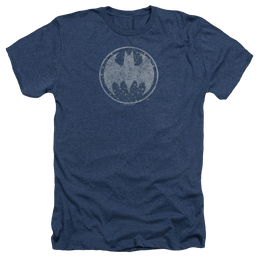 Batman Starry Night Shield - Men's Heather T-Shirt Men's Heather T-Shirt Batman   