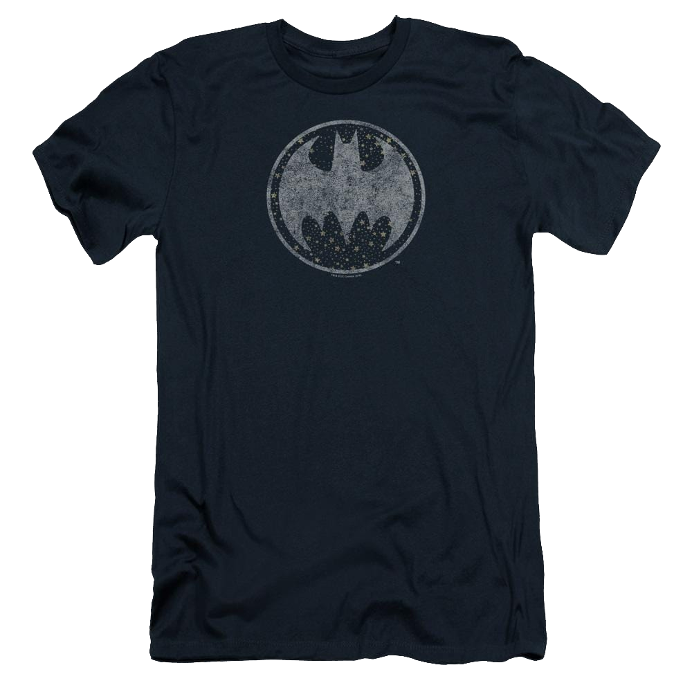 Batman Starry Night Shield - Men's Slim Fit T-Shirt Men's Slim Fit T-Shirt Batman   