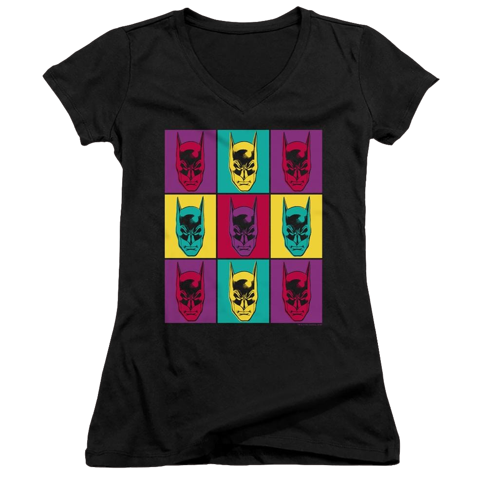 Dc Batman Warhol Batman - Juniors V-Neck T-Shirt Juniors V-Neck T-Shirt Batman   
