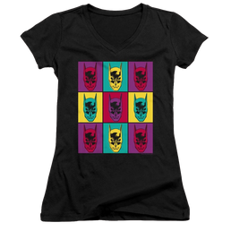Dc Batman Warhol Batman - Juniors V-Neck T-Shirt Juniors V-Neck T-Shirt Batman   