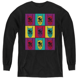 Dc Batman Warhol Batman - Youth Long Sleeve T-Shirt Youth Long Sleeve T-Shirt Batman   