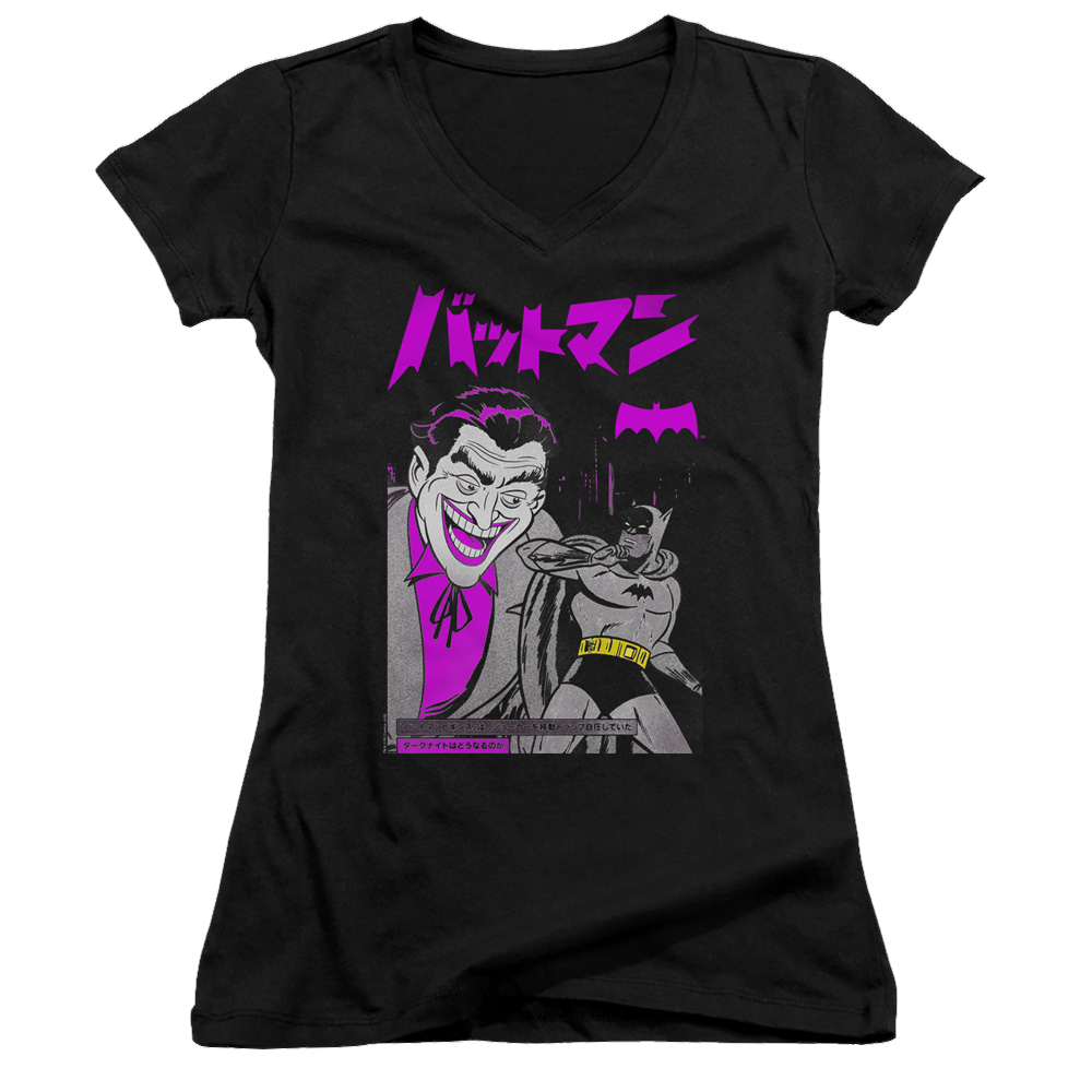 Joker, The Kanji Cover - Juniors V-Neck T-Shirt Juniors V-Neck T-Shirt Joker   