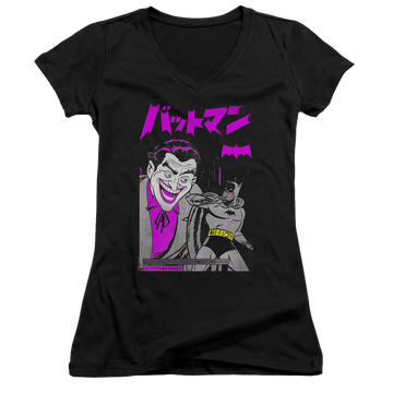 Joker, The Kanji Cover - Juniors V-Neck T-Shirt Juniors V-Neck T-Shirt Joker   