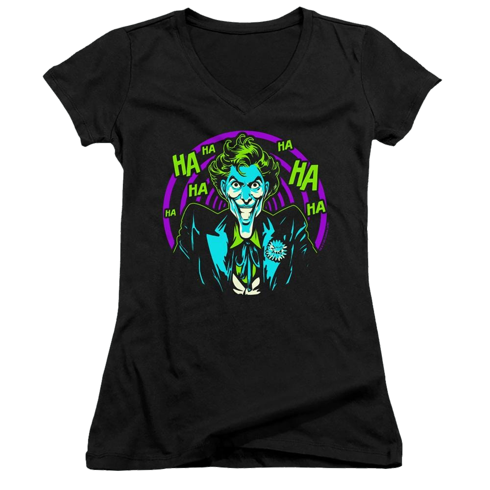 Joker, The Hahaha - Juniors V-Neck T-Shirt Juniors V-Neck T-Shirt Joker   