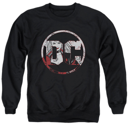 Harley Quinn Dc Logo Harley - Men's Crewneck Sweatshirt Men's Crewneck Sweatshirt Harley Quinn   