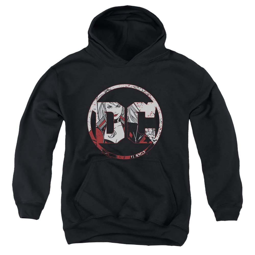 Harley Quinn Dc Logo Harley - Youth Hoodie Youth Hoodie (Ages 8-12) Harley Quinn   