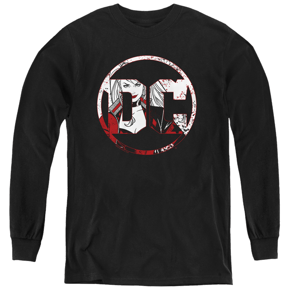 Harley Quinn Dc Logo Harley - Youth Long Sleeve T-Shirt Youth Long Sleeve T-Shirt Harley Quinn   