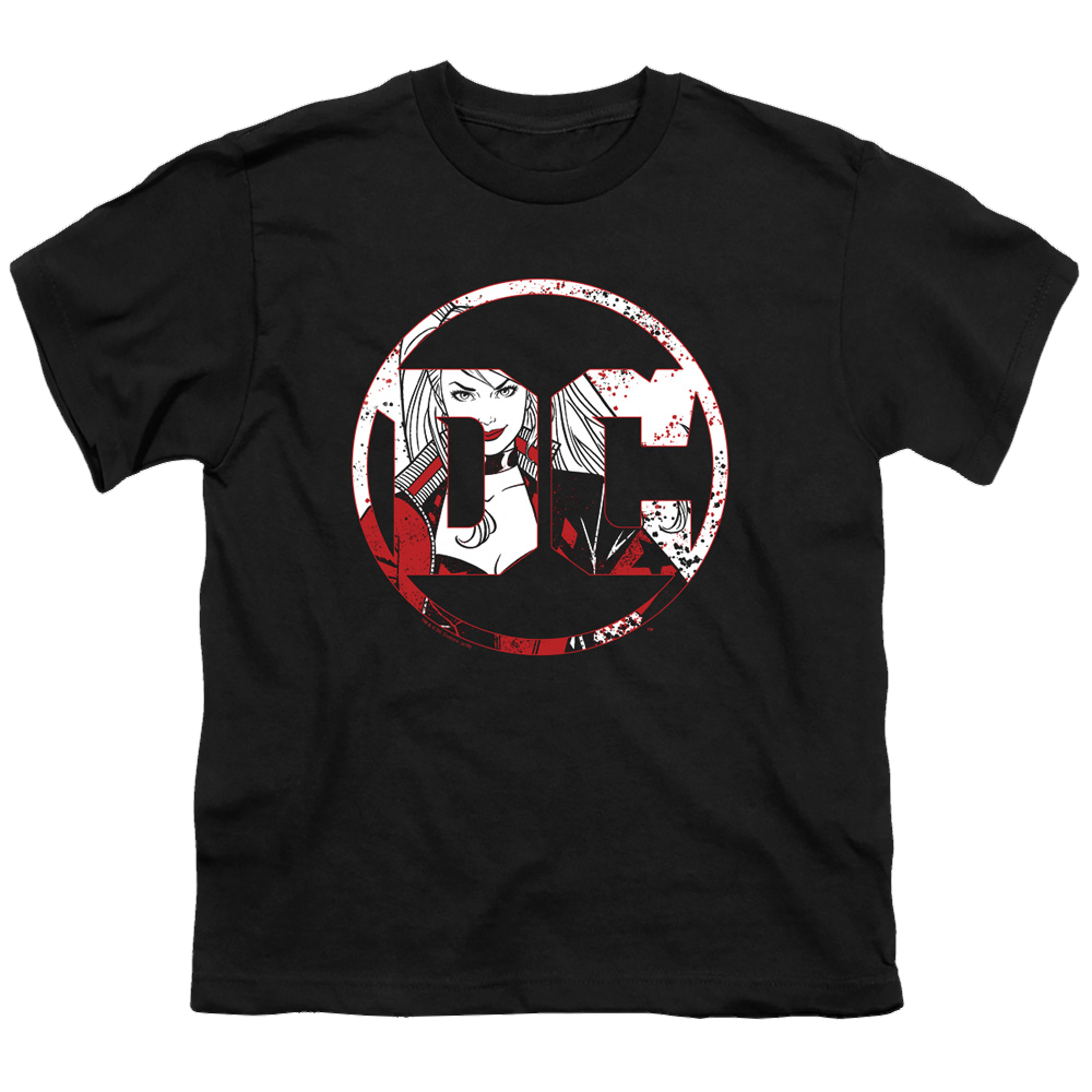 Harley Quinn Dc Logo Harley - Youth T-Shirt Youth T-Shirt (Ages 8-12) Harley Quinn   