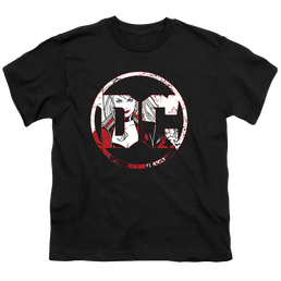 Harley Quinn Dc Logo Harley - Youth T-Shirt Youth T-Shirt (Ages 8-12) Harley Quinn   