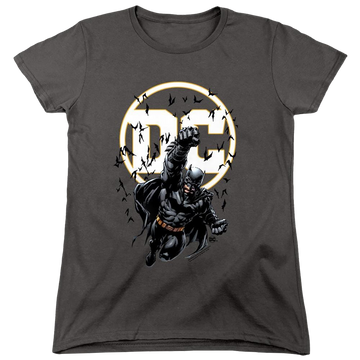 Charcoal women's t-shirt with Dc Batman Batman Dc graphic