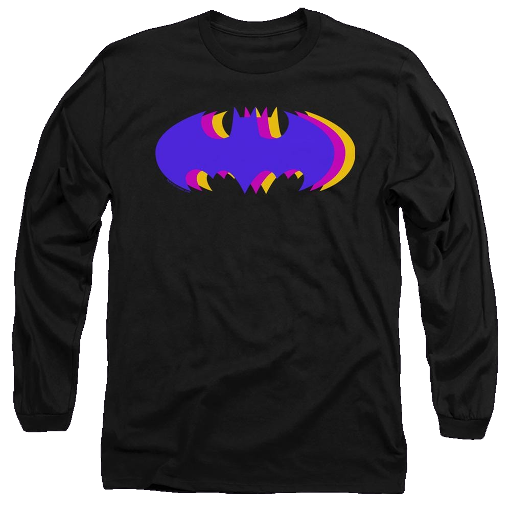 Dc Batman Tri Colored Symbol - Men's Long Sleeve T-Shirt Men's Long Sleeve T-Shirt Batman   