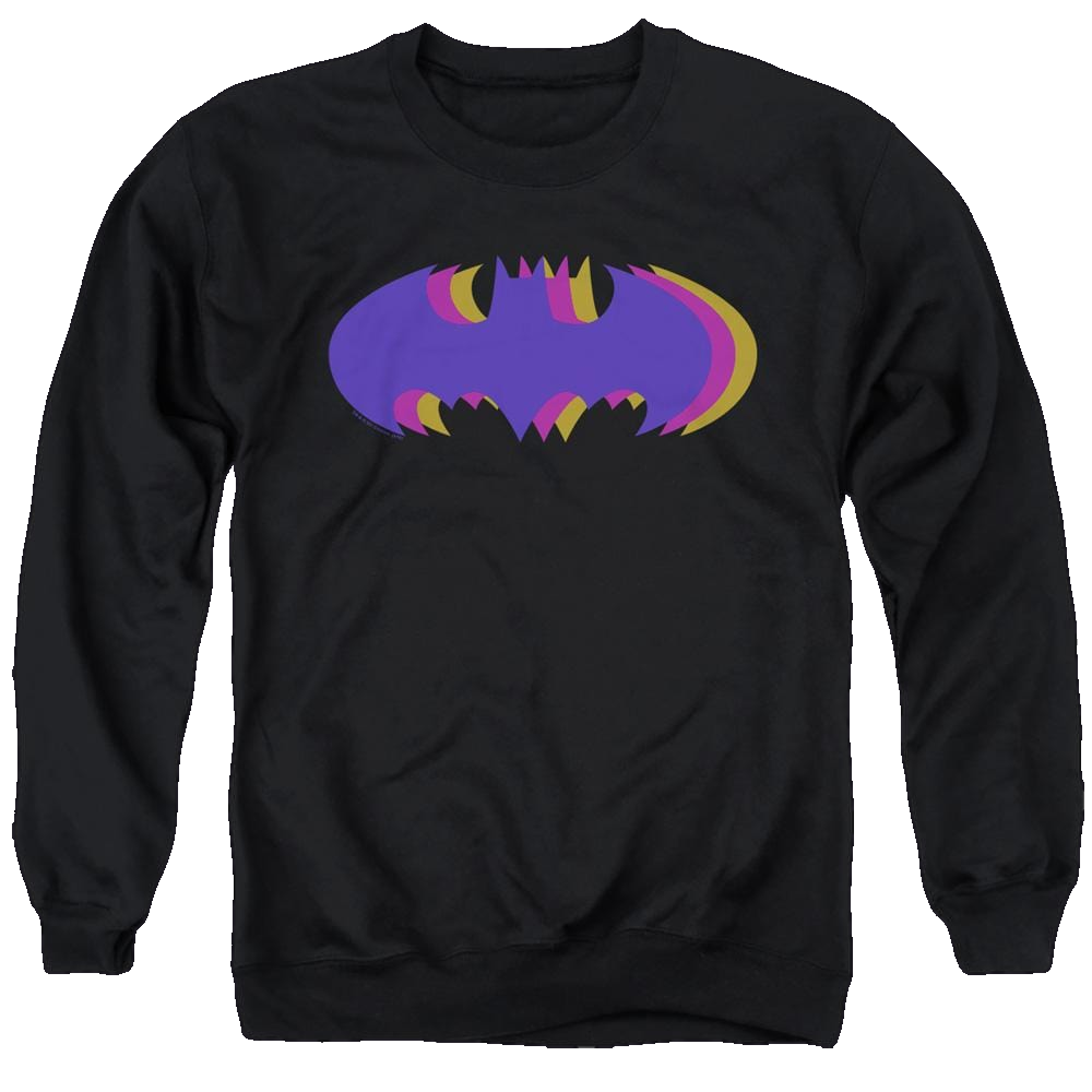 Dc Batman Tri Colored Symbol - Men's Crewneck Sweatshirt Men's Crewneck Sweatshirt Batman   