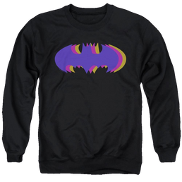 Dc Batman Tri Colored Symbol - Men's Crewneck Sweatshirt Men's Crewneck Sweatshirt Batman   