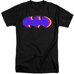 Dc Batman Tri Colored Symbol - Men's Tall Fit T-Shirt Men's Tall Fit T-Shirt Batman   
