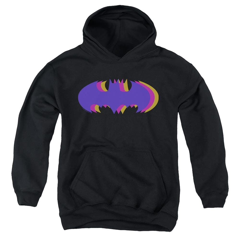 Dc Batman Tri Colored Symbol - Youth Hoodie Youth Hoodie (Ages 8-12) Batman   