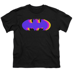 Dc Batman Tri Colored Symbol - Youth T-Shirt Youth T-Shirt (Ages 8-12) Batman   