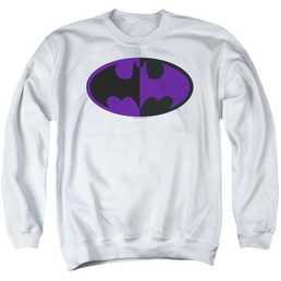Dc Batman Split Symbol - Men's Crewneck Sweatshirt Men's Crewneck Sweatshirt Batman   