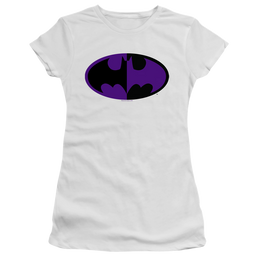 Dc Batman Split Symbol - Juniors T-Shirt Juniors T-Shirt Batman   
