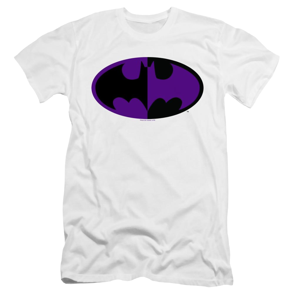 Dc Batman Split Symbol - Men's Premium Slim Fit T-Shirt Men's Premium Slim Fit T-Shirt Batman   