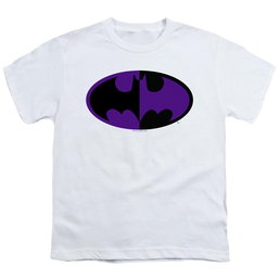 Dc Batman Split Symbol - Youth T-Shirt Youth T-Shirt (Ages 8-12) Batman   